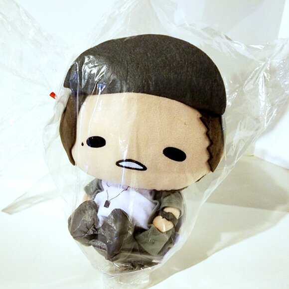 New Sanrio Furyu Gudetama x Jin Akanishi 25cm Plush Japan Toreba - Picture 2 of 2